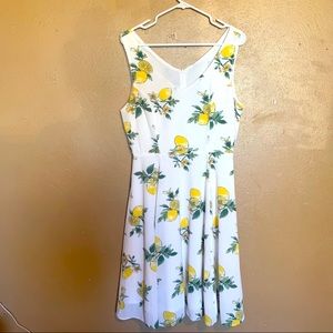 Lemon Print Dress